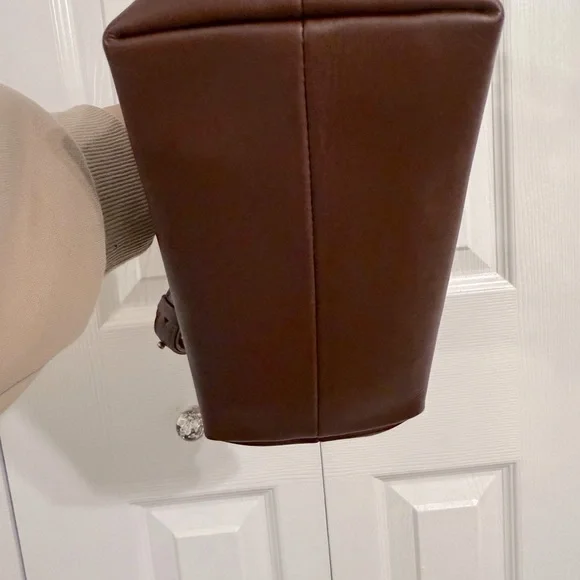 NWT The Basketweave Mini Crossbody Tote in Leather and Suede - Picture 6 of 6